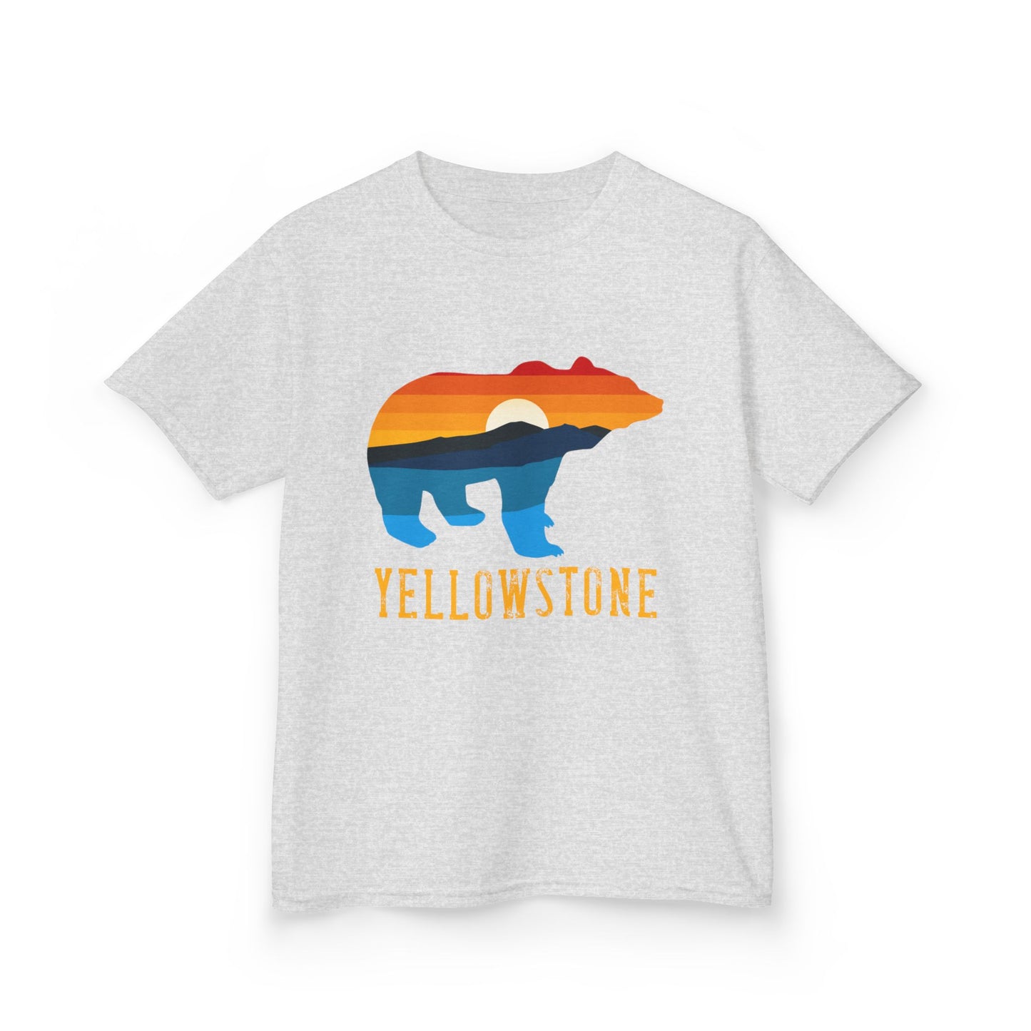 Bear Yellowstone Sunset Kids Heavy Cotton™ Tee