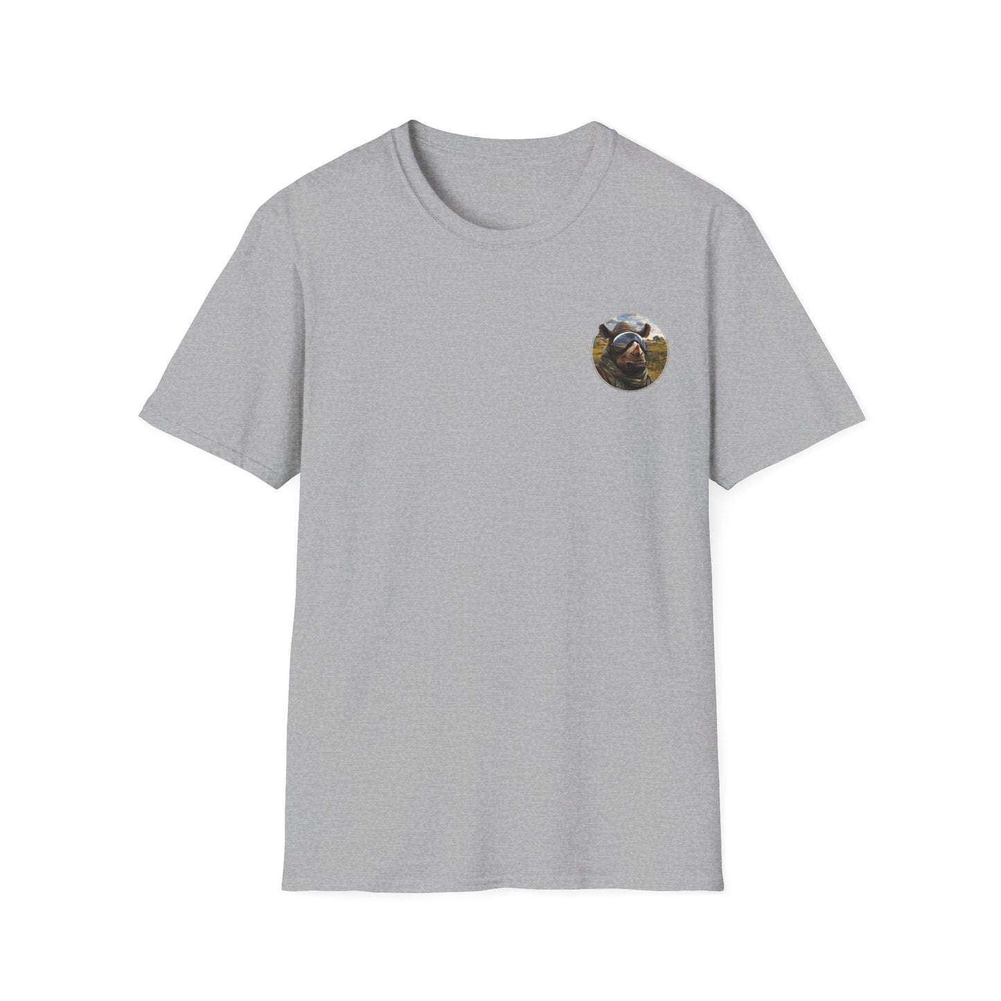 Rhino Animal Aviator Unisex Softstyle T-Shirt