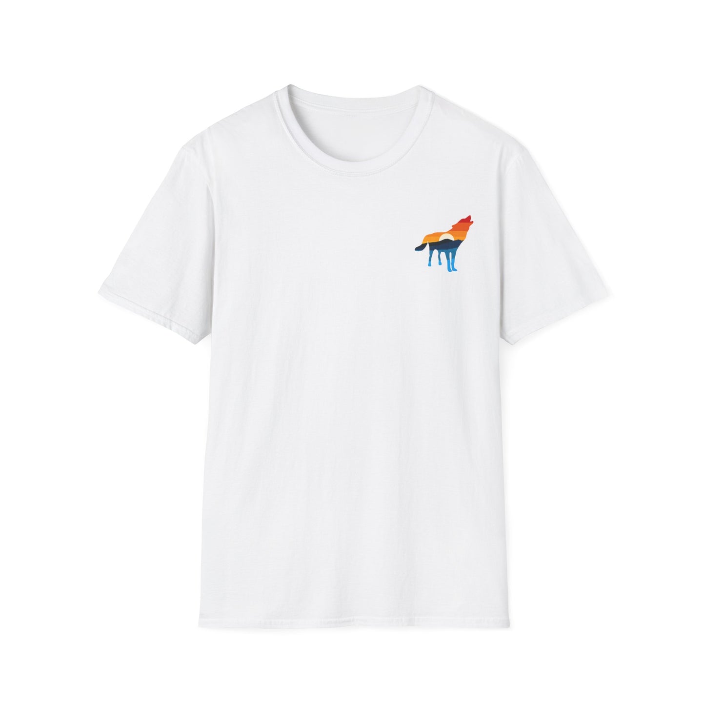 Wolf Yellowstone Sunset Unisex Softstyle T-Shirt