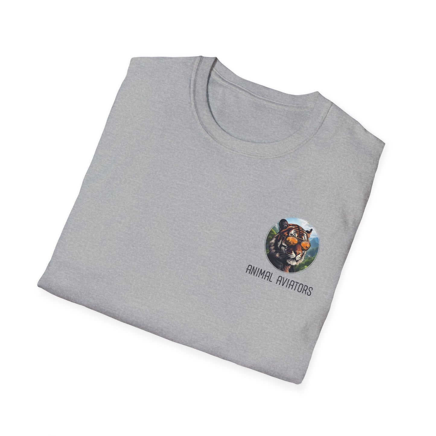 Tiger Animal Aviator Unisex Softstyle T-Shirt