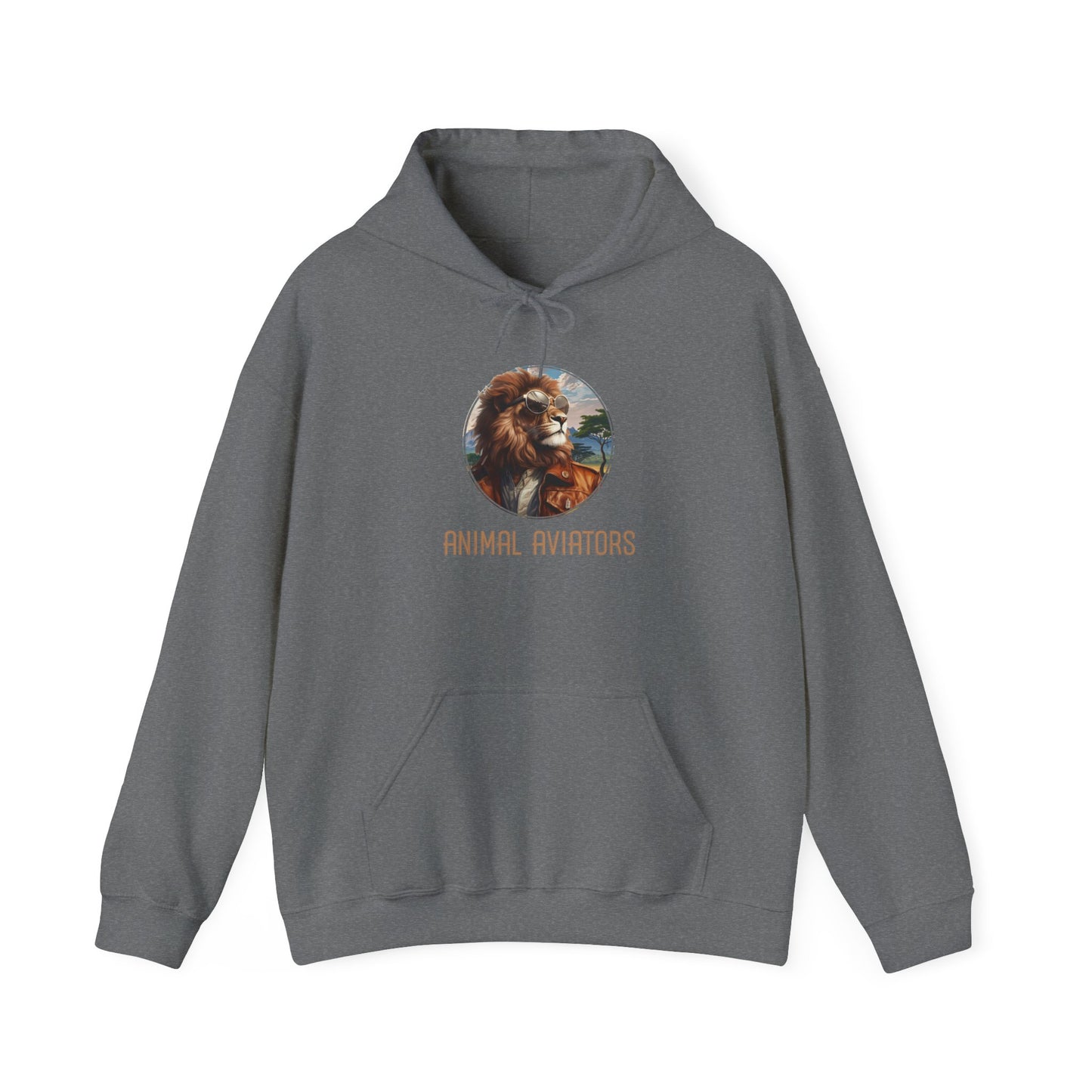 Lion Animal Aviator Unisex Heavy Blend™ Hooded Sweatshirt