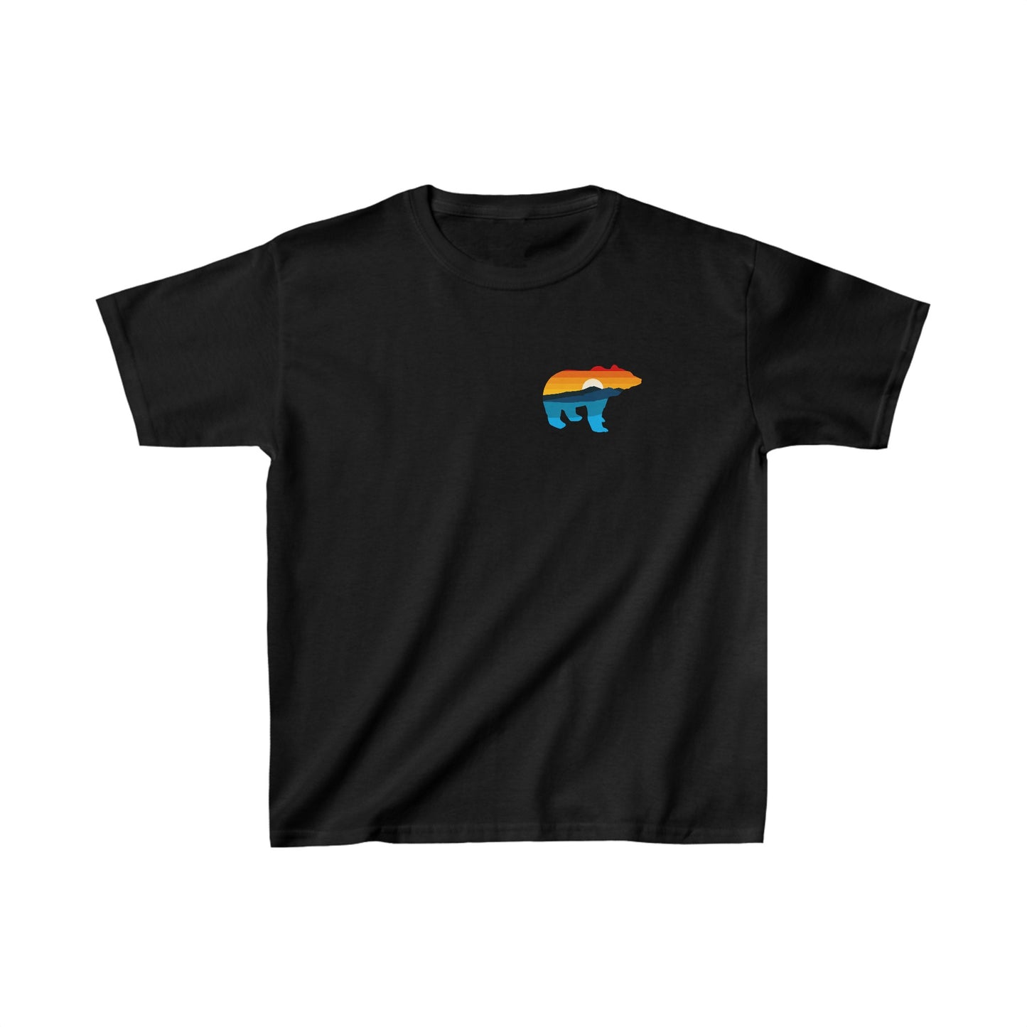 Bear Yellowstone Sunset Kids Heavy Cotton™ Tee