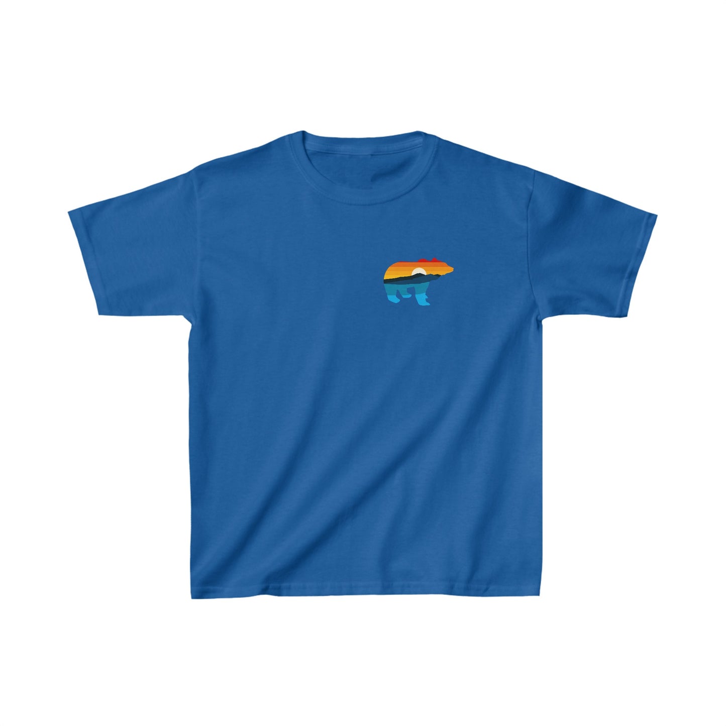 Bear Yellowstone Sunset Kids Heavy Cotton™ Tee