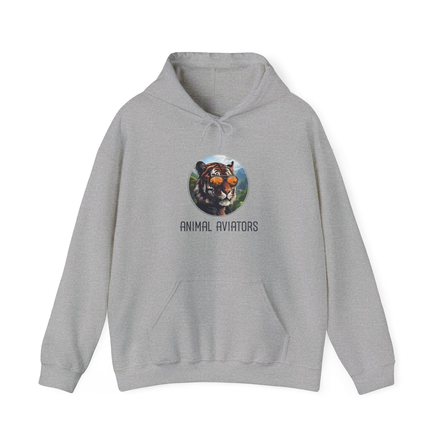 Tiger Animal Aviator Unisex Heavy Blend™ Hooded Sweatshirt