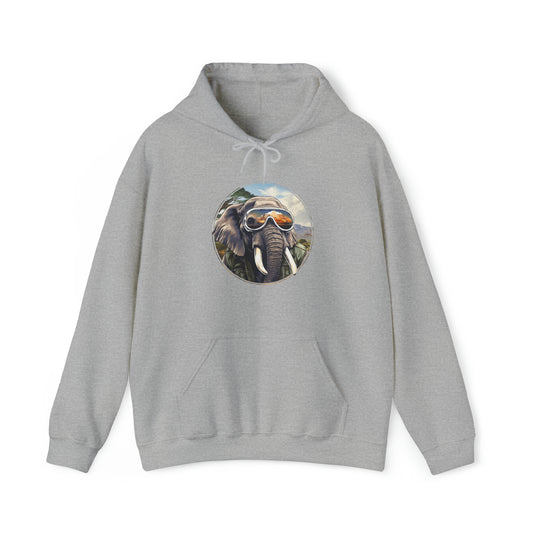 Elephant Animal Aviator Unisex Heavy Blend™ Hooded Sweatshirt