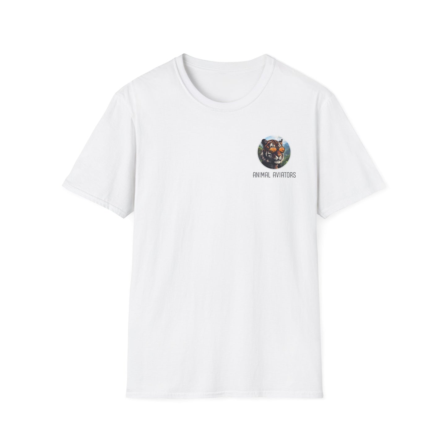 Tiger Animal Aviator Unisex Softstyle T-Shirt