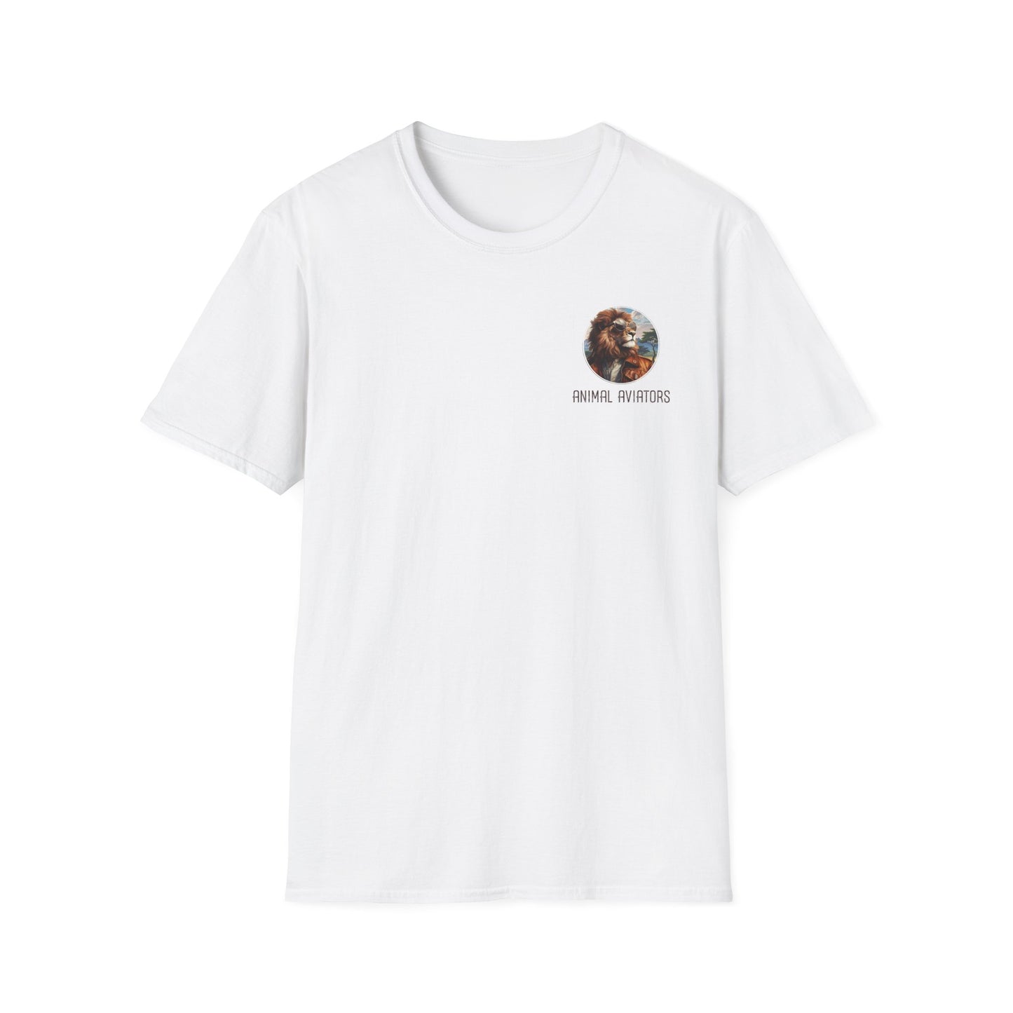 Lion Animal Aviator Unisex Softstyle T-Shirt