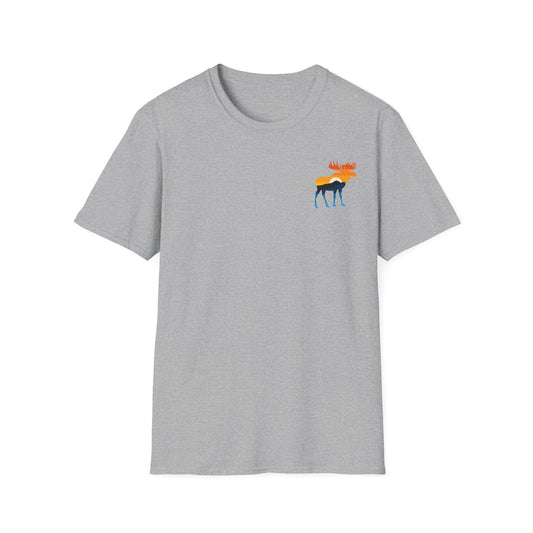 Moose Yellowstone Sunset Unisex Softstyle T-Shirt