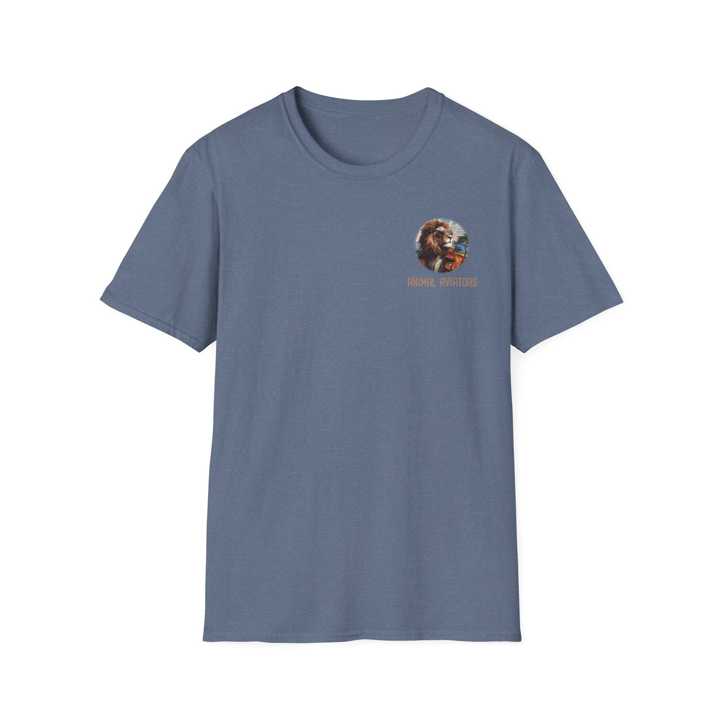 Lion Animal Aviator Unisex Softstyle T-Shirt