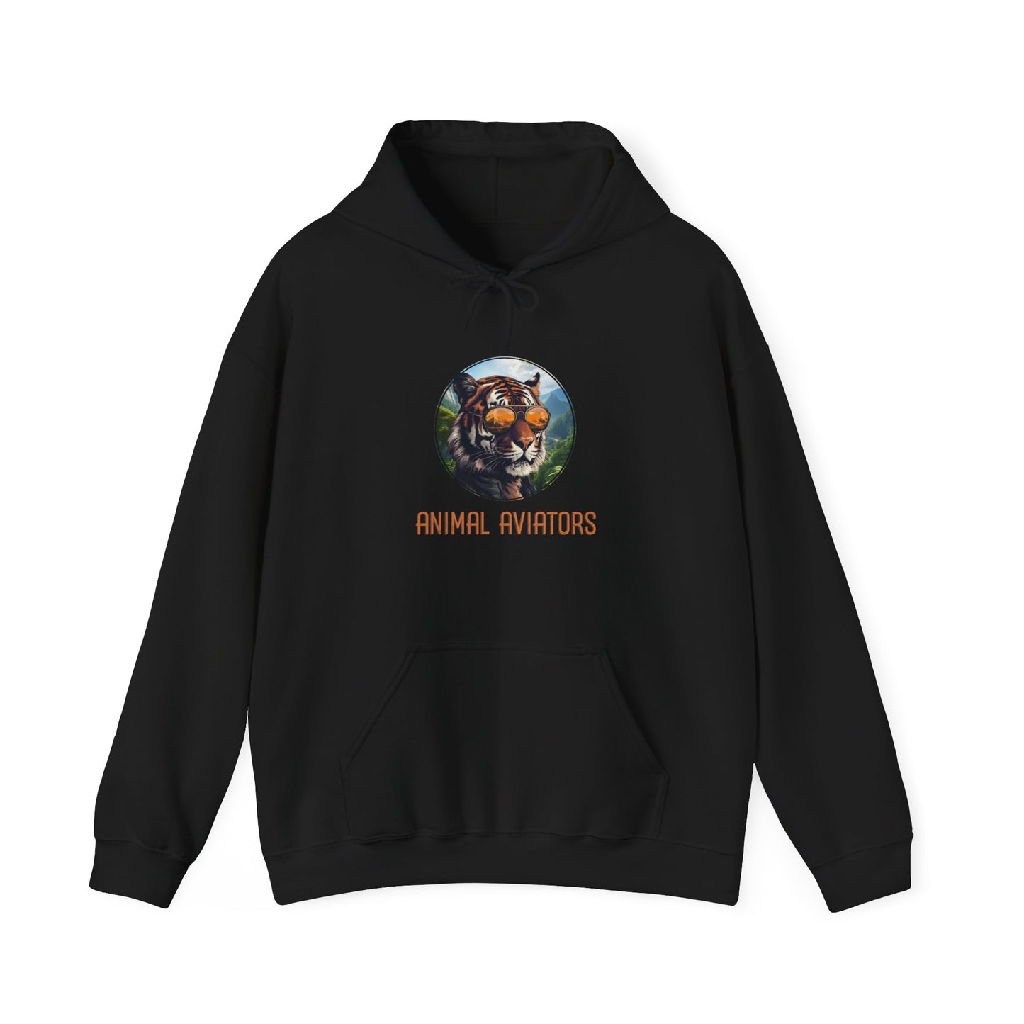 Tiger Animal Aviator Unisex Heavy Blend™ Hooded Sweatshirt