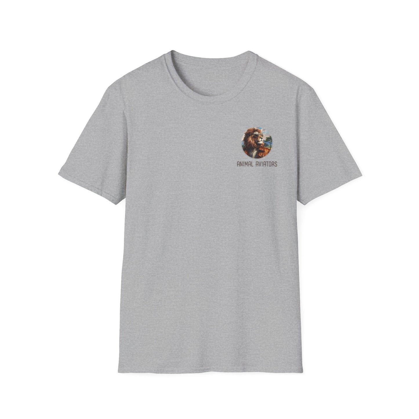 Lion Animal Aviator Unisex Softstyle T-Shirt