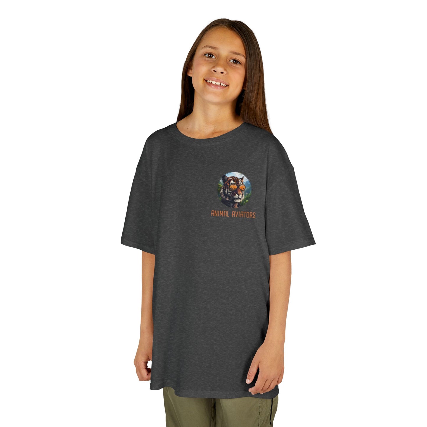 Tiger Animal Aviator Kids Heavy Cotton™ Tee