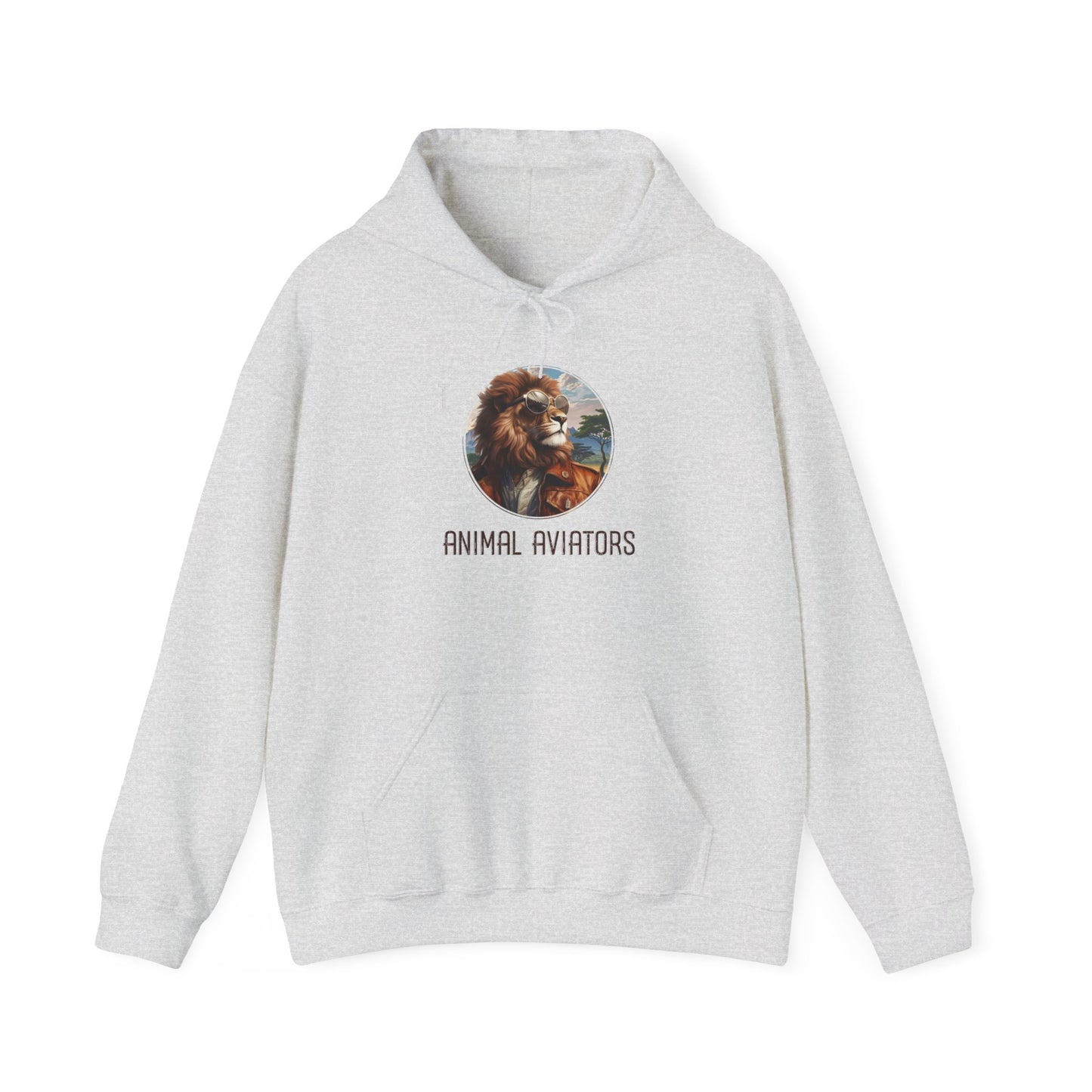 Lion Animal Aviator Unisex Heavy Blend™ Hooded Sweatshirt