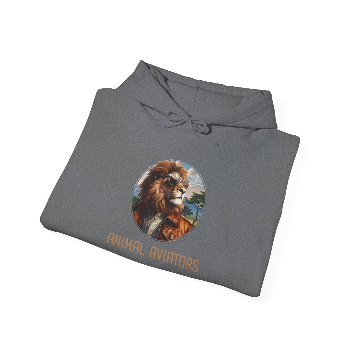 Lion Animal Aviator Unisex Heavy Blend™ Hooded Sweatshirt