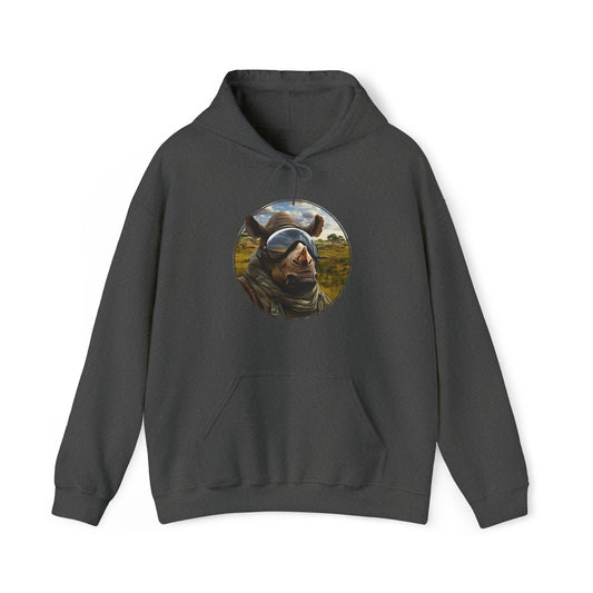 Rhino Animal Aviator Unisex Heavy Blend™ Hooded Sweatshirt