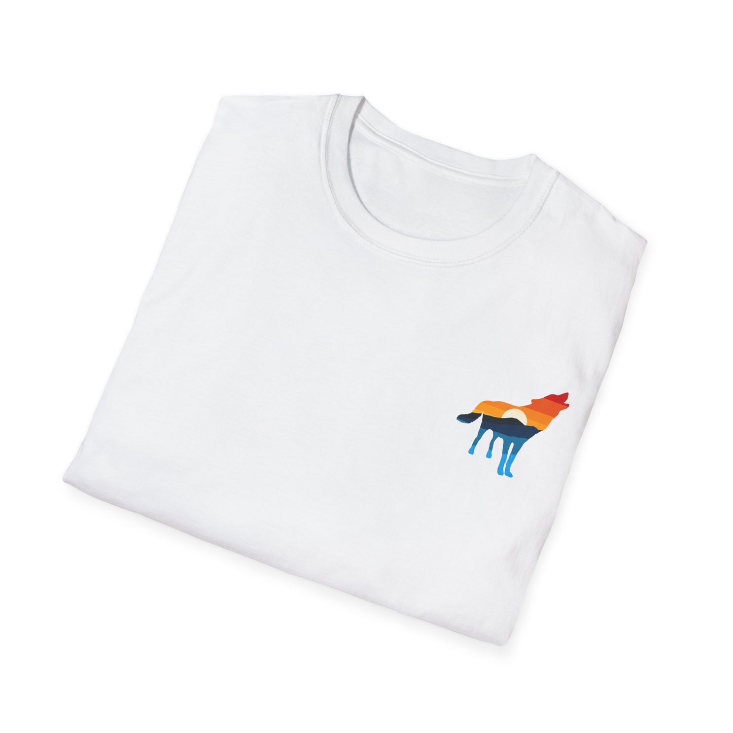 Wolf Yellowstone Sunset Unisex Softstyle T-Shirt