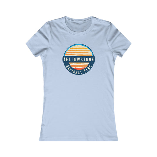 National Park Patch Yellowstone Sunset Women's Favorite Tee