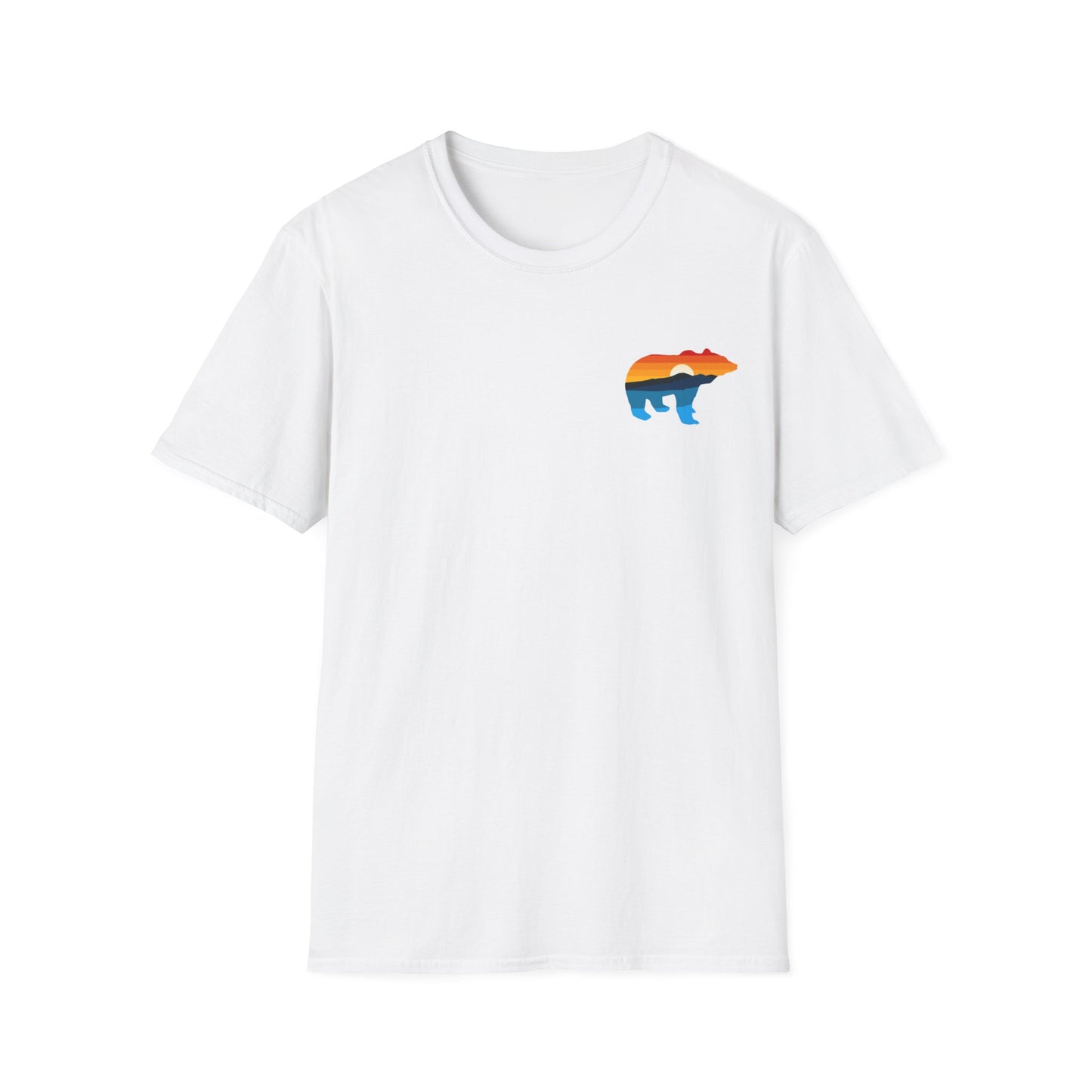 Bear Yellowstone Sunset Unisex Softstyle T-Shirt