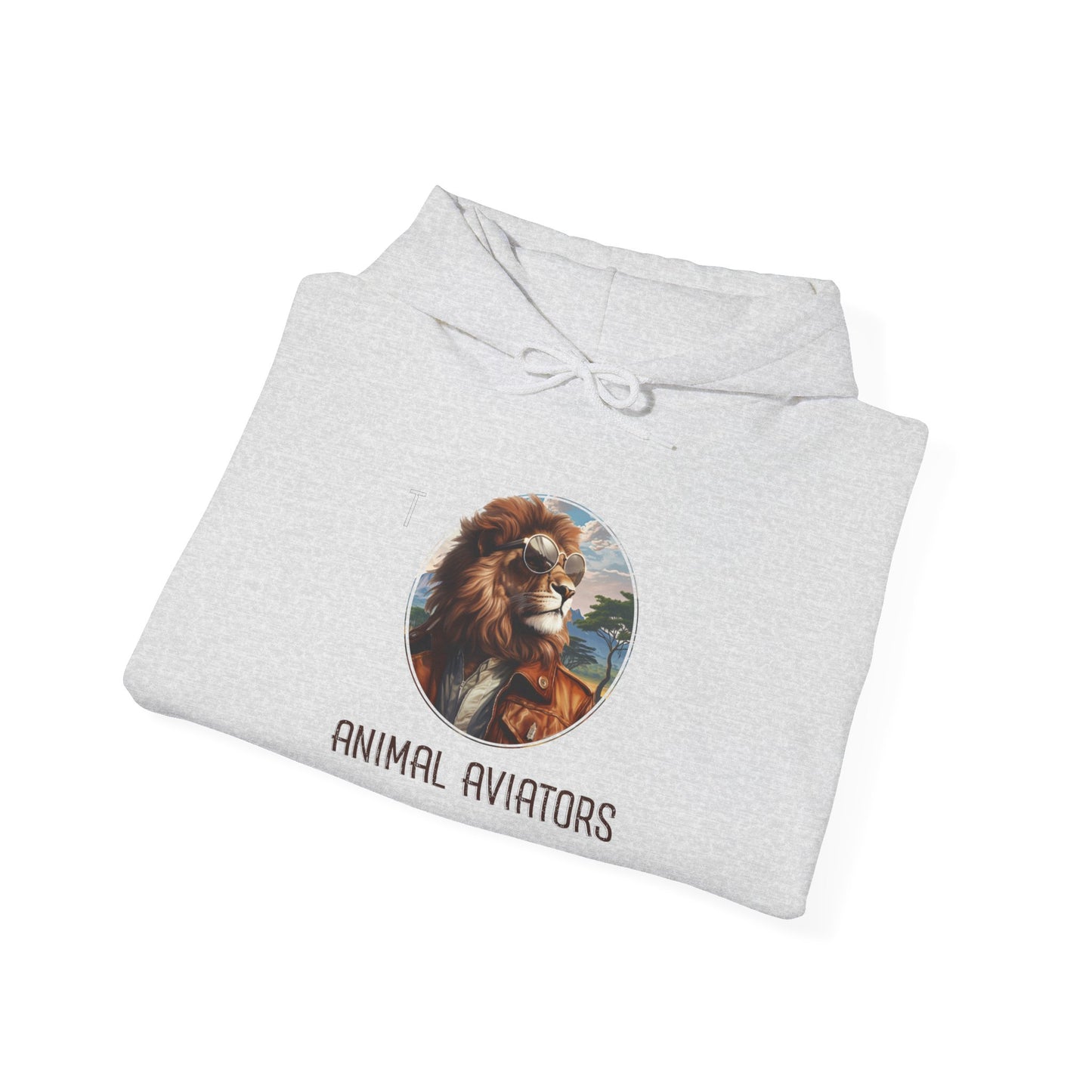 Lion Animal Aviator Unisex Heavy Blend™ Hooded Sweatshirt