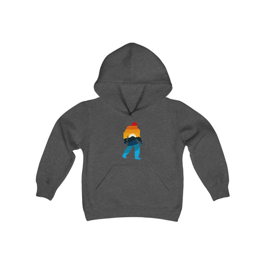 Sasquatch Yellowstone Sunset Youth Heavy Blend Hooded Sweatshirt