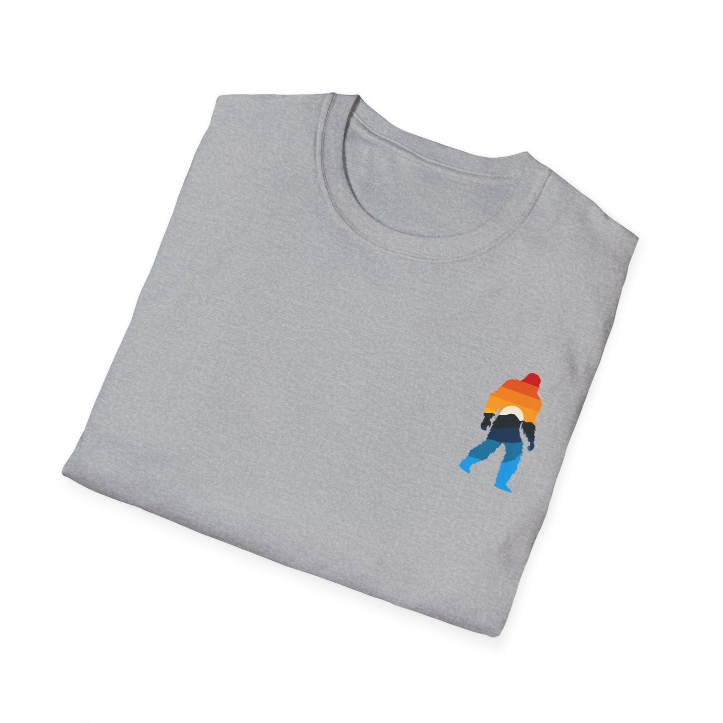 Sasquatch Yellowstone Sunset Unisex Softstyle T-Shirt