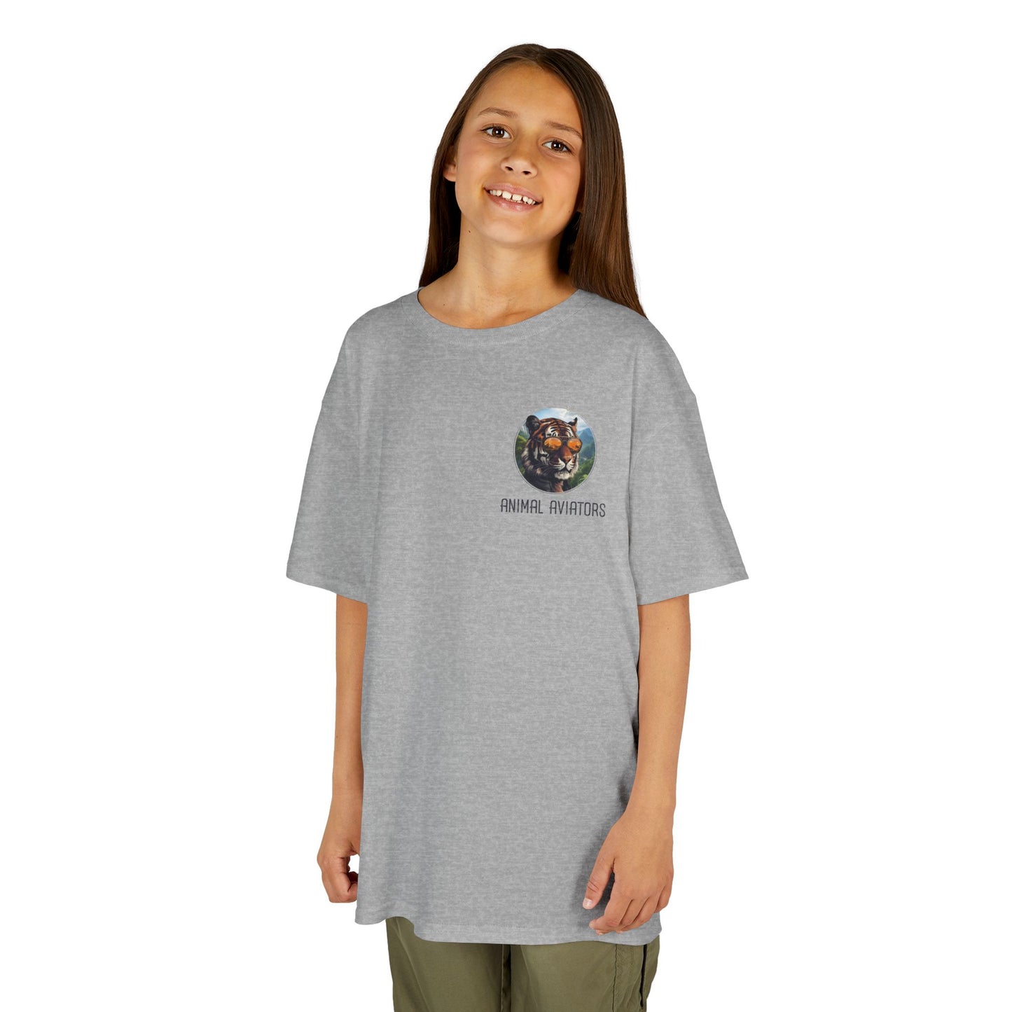 Tiger Animal Aviator Kids Heavy Cotton™ Tee