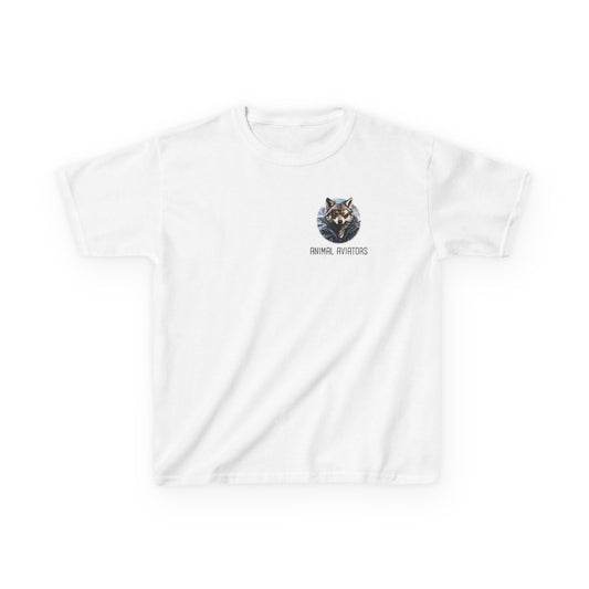 Wolf Animal Aviator Kids Heavy Cotton™ Tee