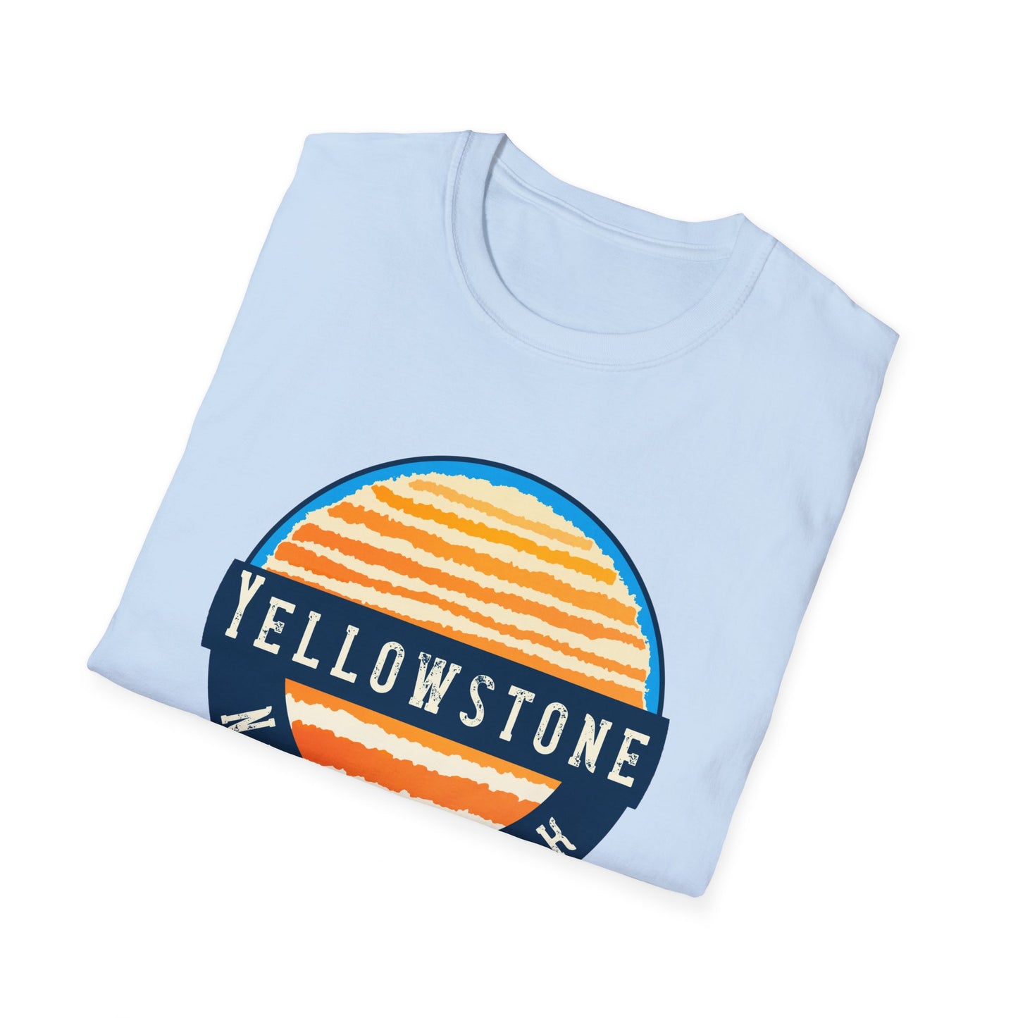 National Park Patch Yellowstone Sunset Unisex Softstyle T-Shirt