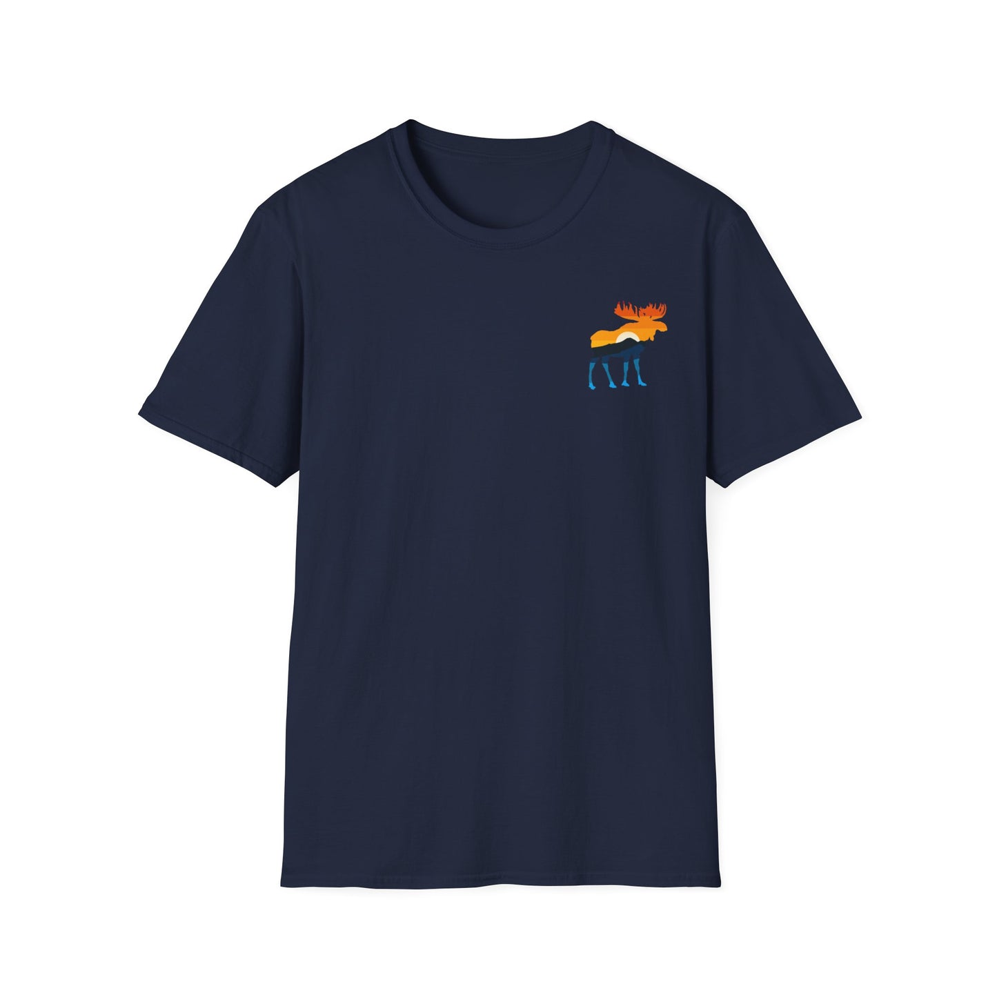 Moose Yellowstone Sunset Unisex Softstyle T-Shirt