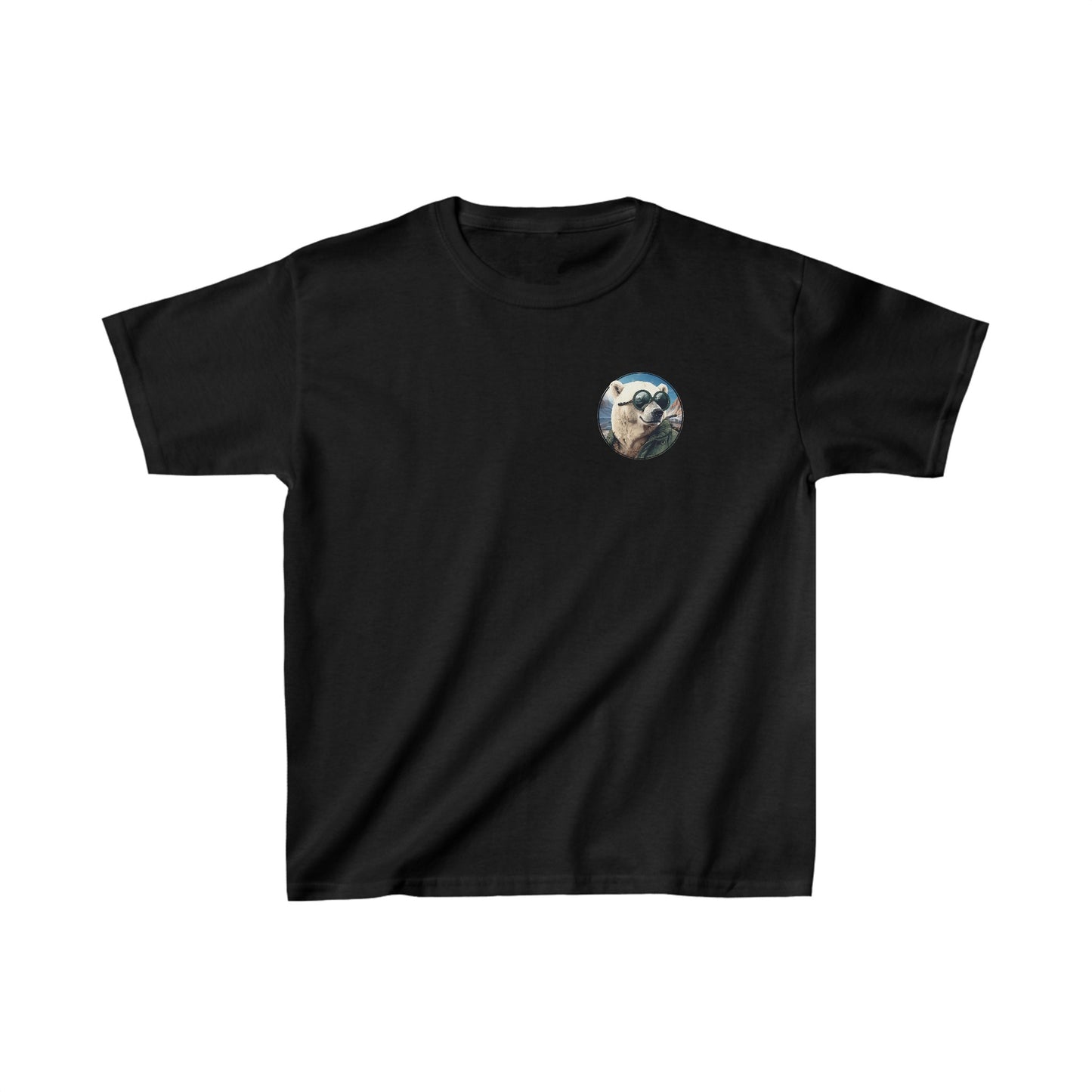 Polar Bear Animal Aviator Kids Heavy Cotton™ Tee