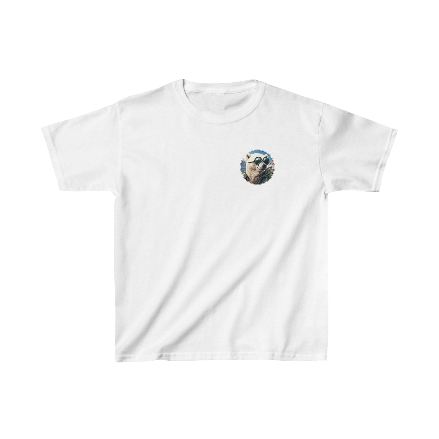 Polar Bear Animal Aviator Kids Heavy Cotton™ Tee