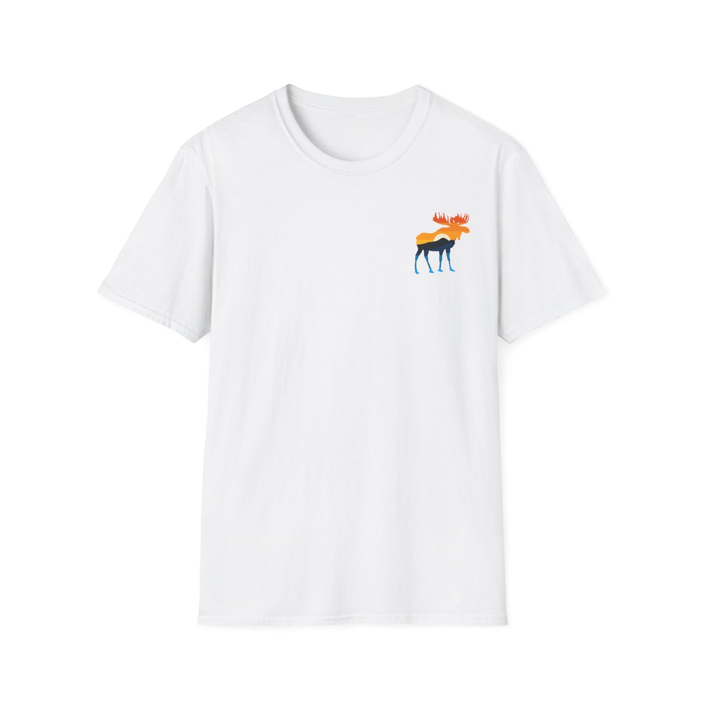 Moose Yellowstone Sunset Unisex Softstyle T-Shirt