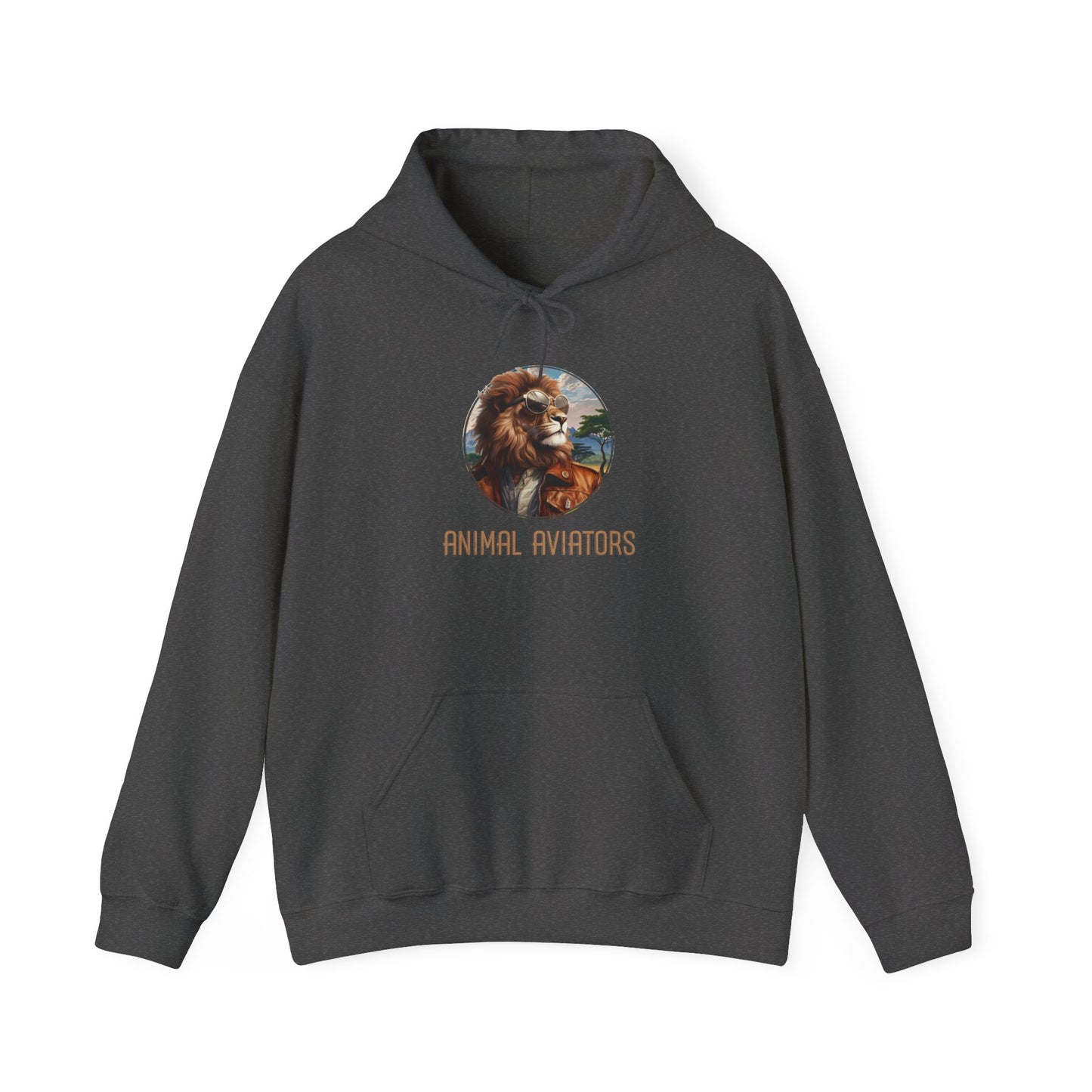 Lion Animal Aviator Unisex Heavy Blend™ Hooded Sweatshirt