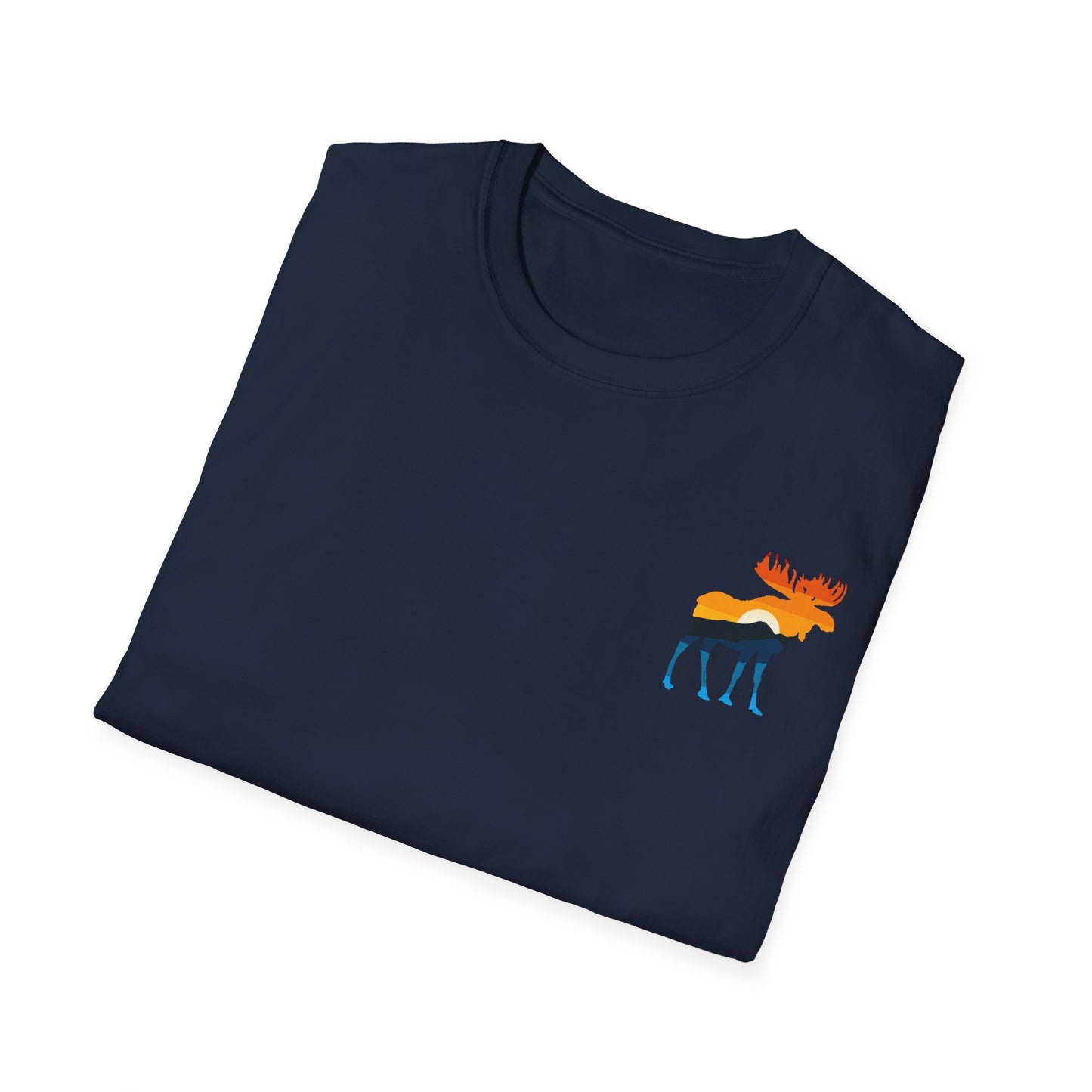 Moose Yellowstone Sunset Unisex Softstyle T-Shirt