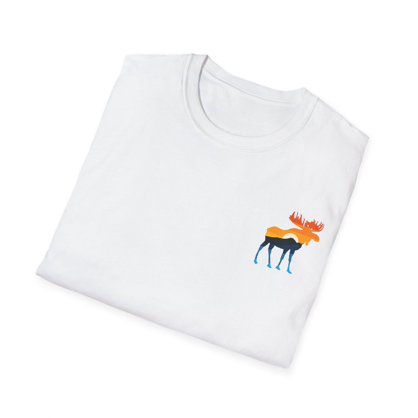 Moose Yellowstone Sunset Unisex Softstyle T-Shirt