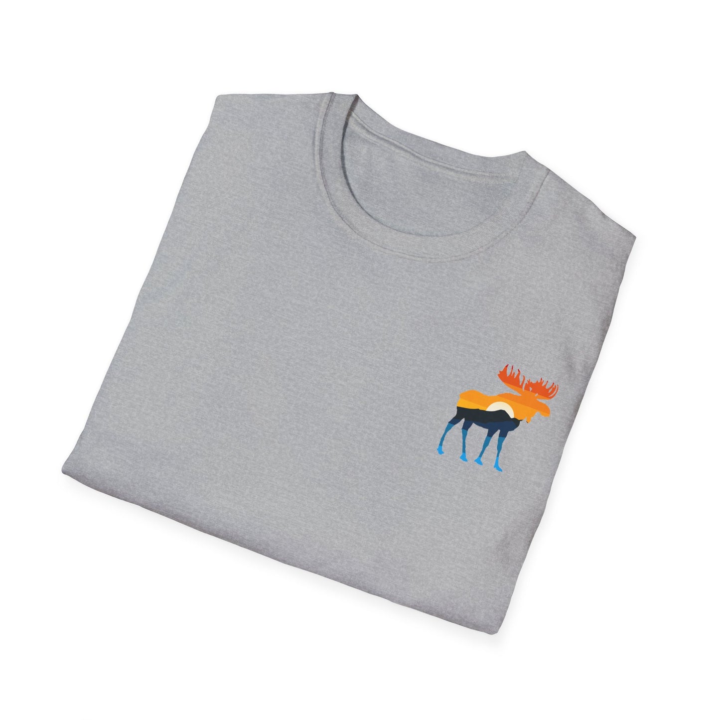 Moose Yellowstone Sunset Unisex Softstyle T-Shirt