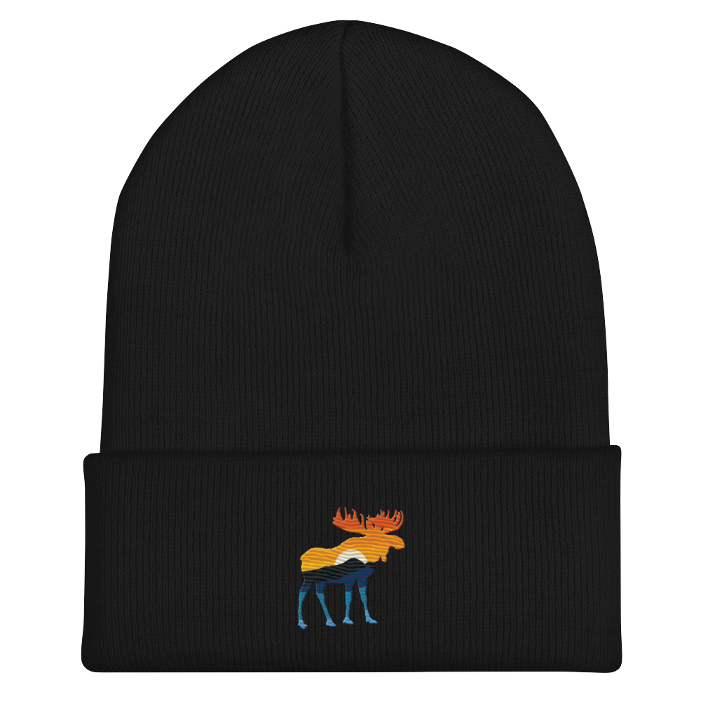 Moose Yellowstone Sunset Beanie