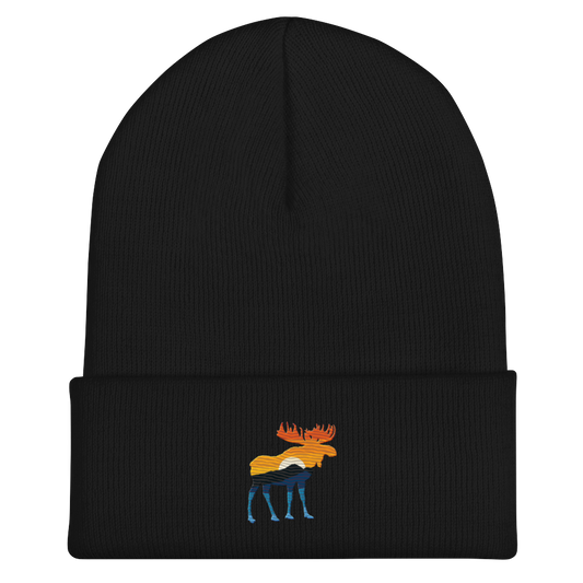 Moose Yellowstone Sunset Beanie