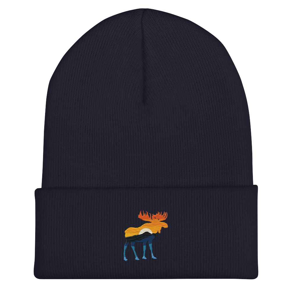 Moose Yellowstone Sunset Beanie