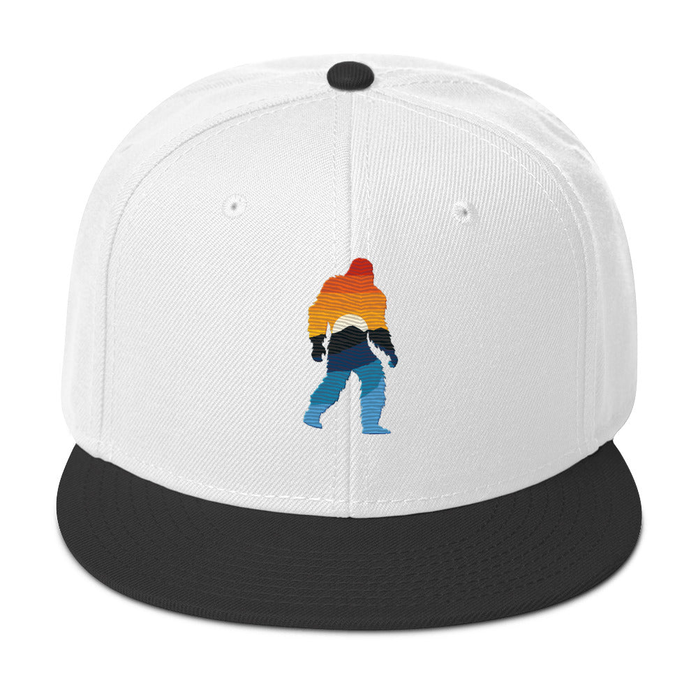 Sasquatch Yellowstone Sunset Snapback Hat