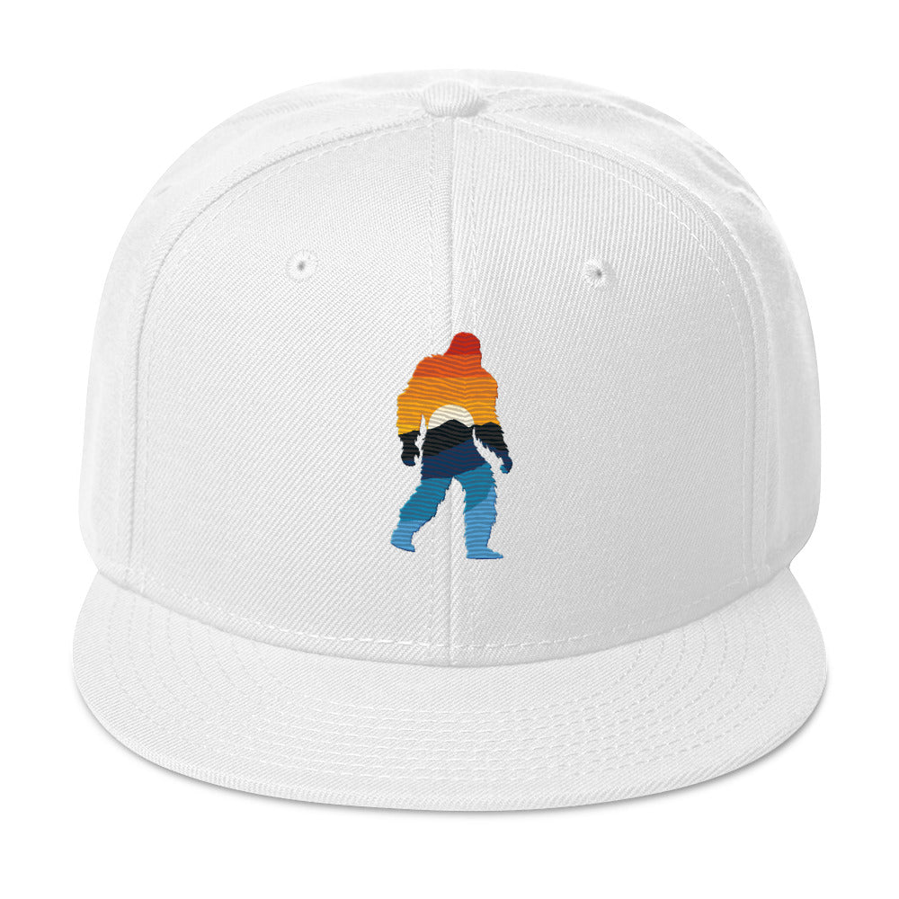 Sasquatch Yellowstone Sunset Snapback Hat